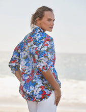 Load image into Gallery viewer, Frank &amp; Eileen Relaxed | Eileen Button-Up Shirt | Blue &amp; Red Floral Liberty London Fabric