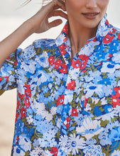 Load image into Gallery viewer, Frank &amp; Eileen Relaxed | Eileen Button-Up Shirt | Blue &amp; Red Floral Liberty London Fabric
