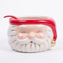 Load image into Gallery viewer, Red Santa Punch Bowl