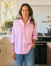 Load image into Gallery viewer, Frank &amp; Eileen | Eileen Relaxed Button-Up Shirt | Wide Pink Stripe