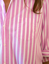 Load image into Gallery viewer, Frank &amp; Eileen | Eileen Relaxed Button-Up Shirt | Wide Pink Stripe