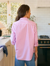 Load image into Gallery viewer, Frank &amp; Eileen | Eileen Relaxed Button-Up Shirt | Wide Pink Stripe
