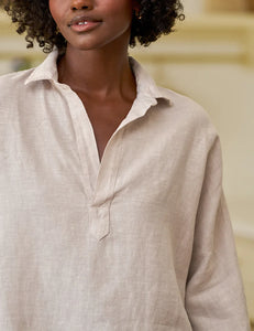 Frank & Eileen Gabi Popover Shirt | Sand
