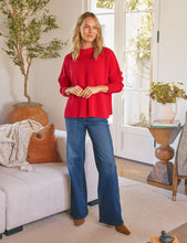 Load image into Gallery viewer, Frank &amp; Eileen Montecito Sweater Classic Pullover Sweater | Apple Red