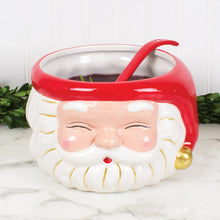 Load image into Gallery viewer, Red Santa Punch Bowl