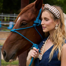 Load image into Gallery viewer, Lele Sadoughi Walnut Knotted Gingham Headband