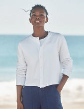 Load image into Gallery viewer, Frank &amp; Eileen Jackie TEE SHIRT Weight Cardigan | White