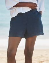 Load image into Gallery viewer, FETS Frank &amp; Eileen Trunk Show Mae Pull On Shorts | Washed Linen Navy