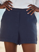 Load image into Gallery viewer, FETS Frank &amp; Eileen Trunk Show Mae Pull On Shorts | Washed Linen Navy
