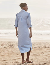 Load image into Gallery viewer, Frank &amp; Eileen Rory Maxi Shirtdress | Famous Denim | Pool Water Blue