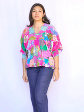 Load image into Gallery viewer, Beatrice Bubblegum Floral Top