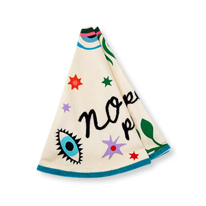 "No Peeking" Embroidered Christmas Tree Skirt
