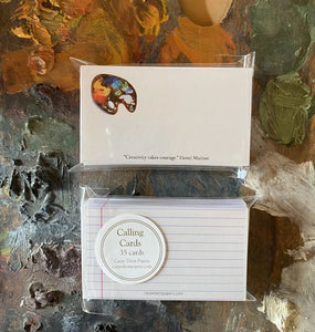 Artist Palette Calling Card