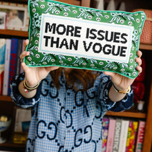 Load image into Gallery viewer, More Issues Than Vogue Needlepoint Pillow