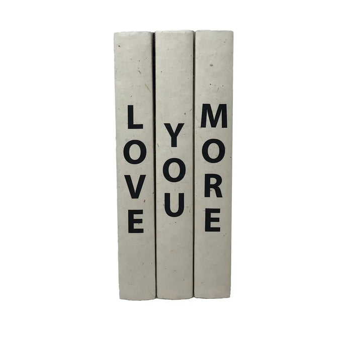 Love You More Books | Shelf Decor | Set of 3