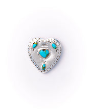 Load image into Gallery viewer, Gather Goods Turquoise Heart Bolo Necklace