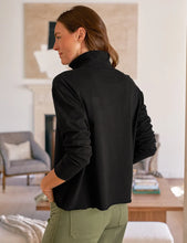 Load image into Gallery viewer, Frank &amp; Eileen Patrick Popover Henley | Vintage Jersey | Black