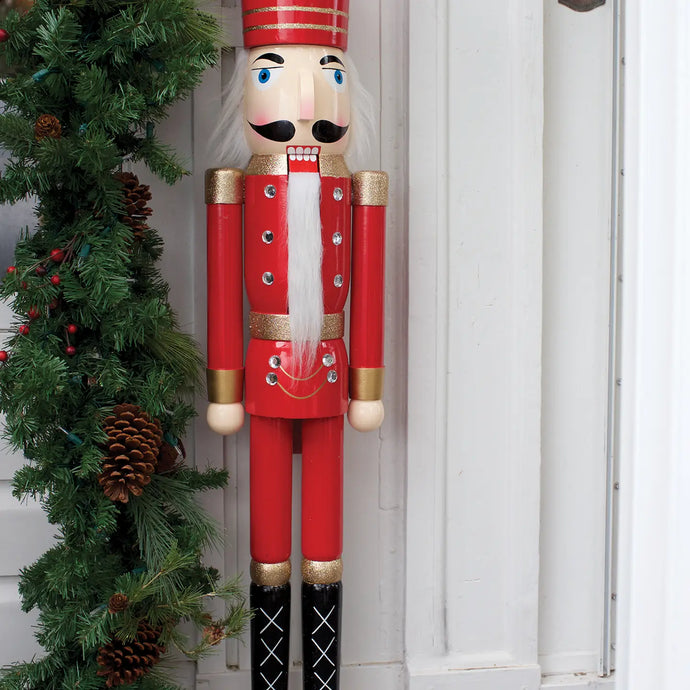 Nutcracker Decorative Statue | Red