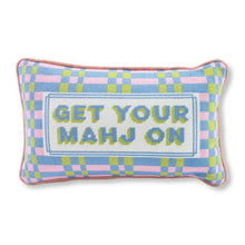 Load image into Gallery viewer, Furbish Studio Get Your Mahj On Needlepoint Pillow