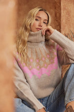 Load image into Gallery viewer, Barbie Pink Fair Isle Turtleneck