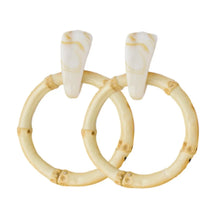 Load image into Gallery viewer, Bamboo Hoop Earrings | Light &amp; Classic