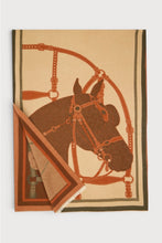 Load image into Gallery viewer, Equestrian Wrap Scarf | Pumpkin &amp; Moss