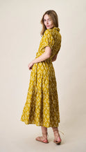 Load image into Gallery viewer, FINAL SALE Marea Short Sleeve Shirt Dress | Chartreuse Daffodil