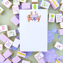 Load image into Gallery viewer, Dogs Playing Mahjong Notepad