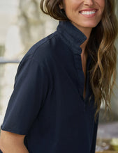 Load image into Gallery viewer, Frank &amp; Eileen Patty Short Sleeve Popover Henley | Classic Navy