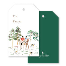 Load image into Gallery viewer, Dogwood Hill Equestrian Toile Gift Tags