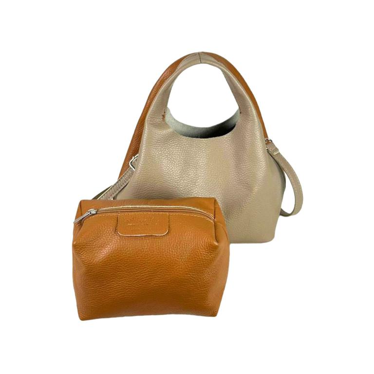 Italian Leather Bucket Bag