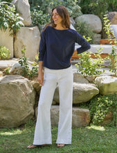 Load image into Gallery viewer, Frank &amp; Eileen Ella Long Sleeve Boatneck Tee Shirt | Classic Navy