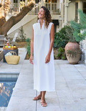 Load image into Gallery viewer, Frank &amp; Eileen Lily Popover Henley Tank Maxi Dress | White