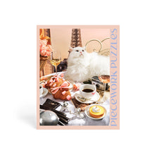 Load image into Gallery viewer, Piecework Puzzles Pardon My French 1000 Piece Cat Puzzle