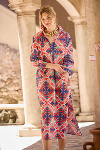 Ro's Garden Brussles Long Kurta | Sicily Red