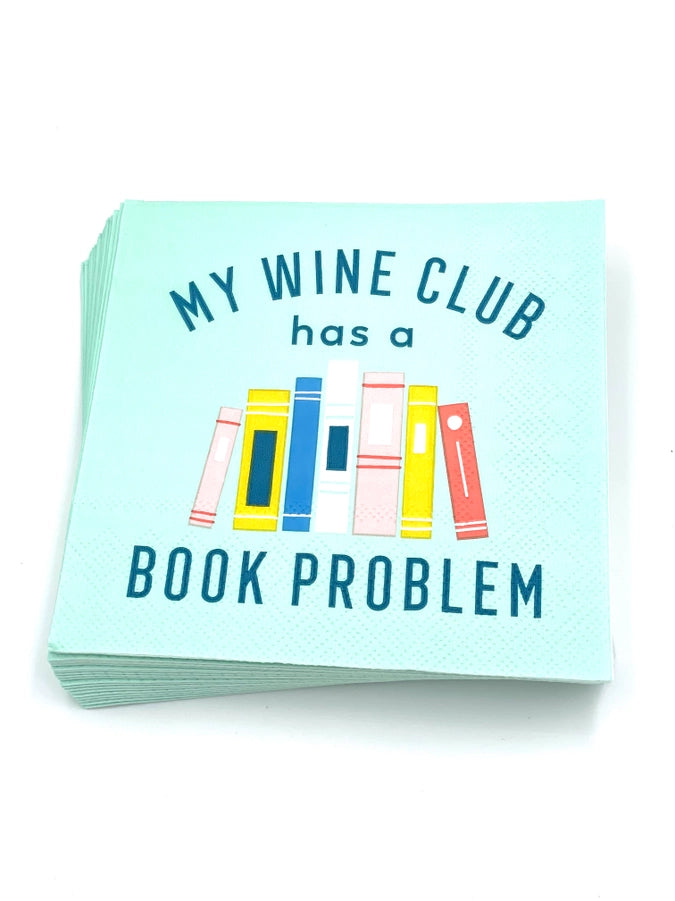 My Wine Club Has A Book Problem Cocktail Napkins