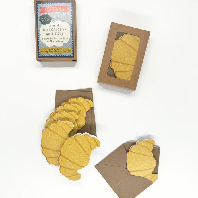 Croissant Mini Cards | Box of 6