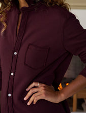 Load image into Gallery viewer, Frank &amp; Eileen | Eileen Sweatshirt Button-Up Currant
