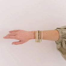 Load image into Gallery viewer, Light Horn Metallic Bangle Set