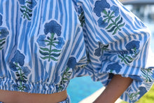 Load image into Gallery viewer, Maison Marigold Newport SKIRT | Blue &amp; Green Blockprint