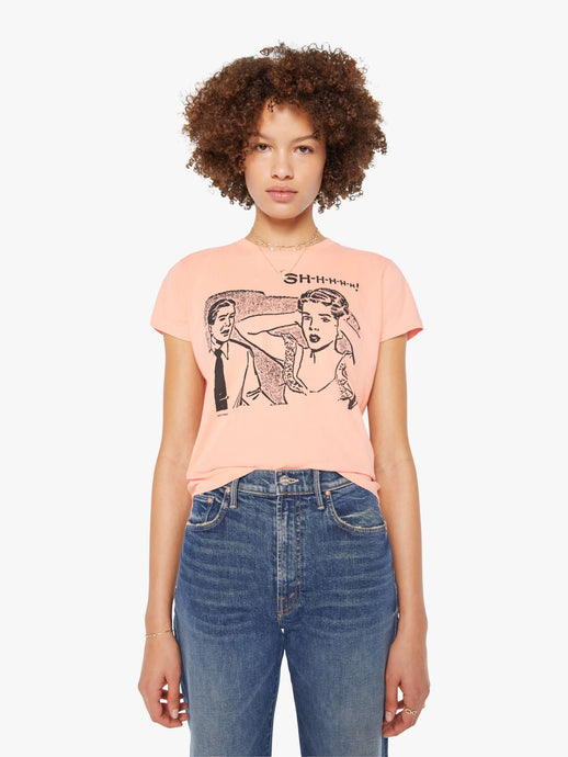 Mother Denim The Boxy Goodie Goodie Tee | Shhhh!
