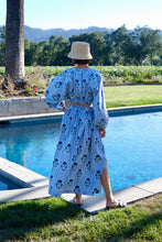 Load image into Gallery viewer, Maison Marigold Newport SKIRT | Blue &amp; Green Blockprint
