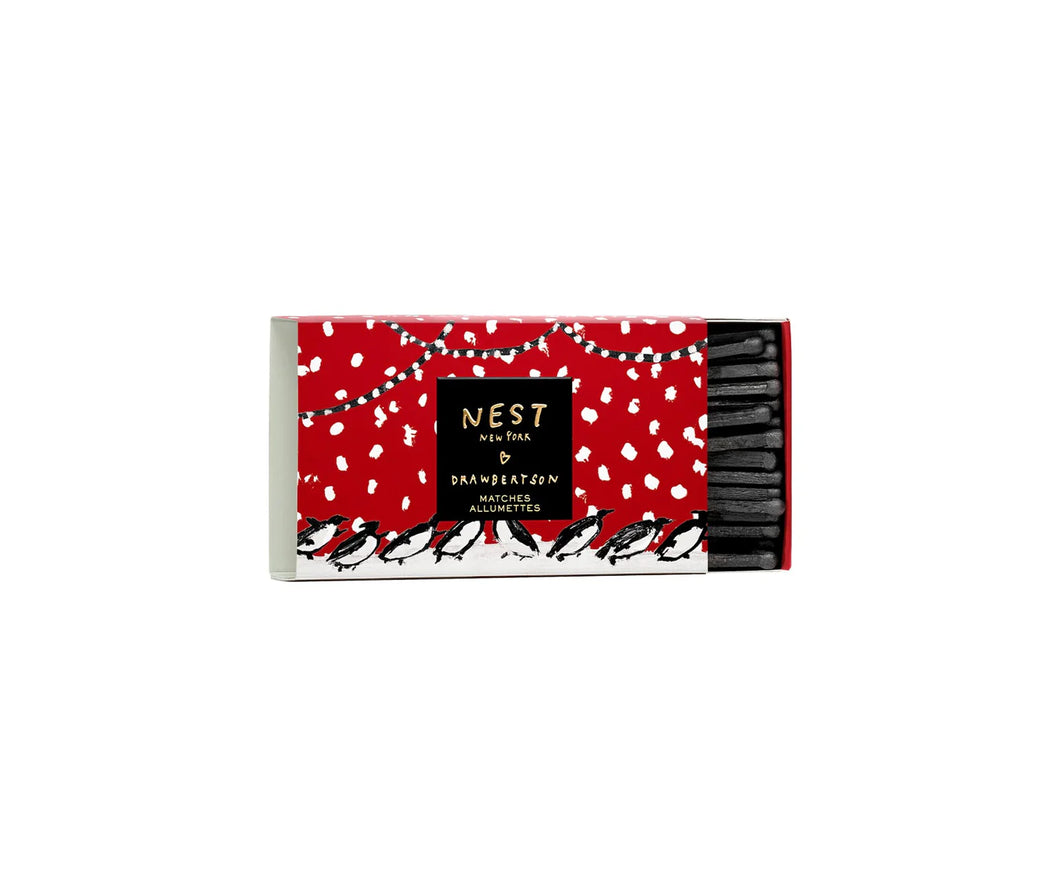 Nest New York X Drawberston Holiday Penguin Matchbox