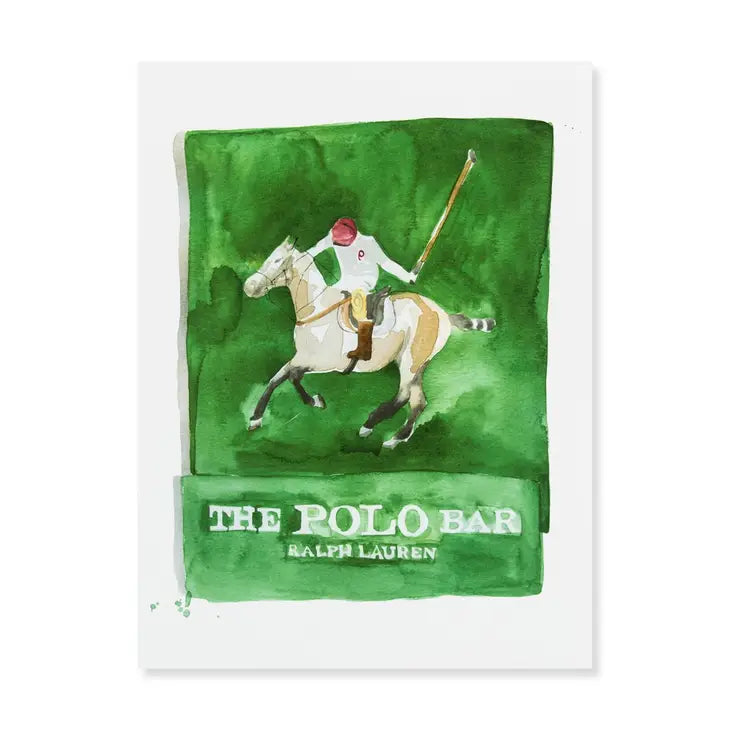 The Polo Bar Matchbook Watercolor Print | NYC