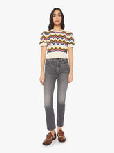 Load image into Gallery viewer, Mother Denim The Powder Puff | The Highs And Lows Short Sleeve Knit Sweater