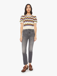 Mother Denim The Powder Puff | The Highs And Lows Short Sleeve Knit Sweater