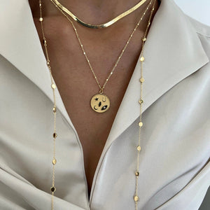 Jennifer Zeuner Rasha Good Luck Necklace With Diamond Charm