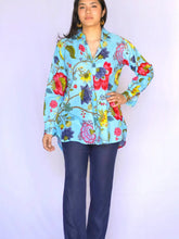 Load image into Gallery viewer, Fiona Flora Tunic Top | Aqua