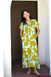 Olivia Turquoise Shirt Dress | Olive