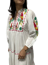 Load image into Gallery viewer, Viva Embroidered Maxi Dress | White